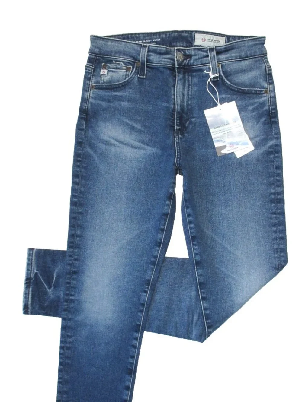 NWT Adriano Goldschmied AG Farrah Skinny Ankle in 10 Years Broadway Jeans 27